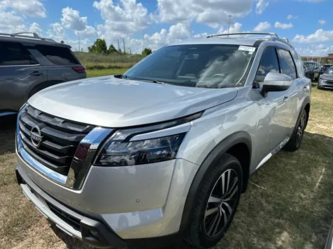 Silver 2025 Nissan Pathfinder Platinum for sale in Tomball, TX