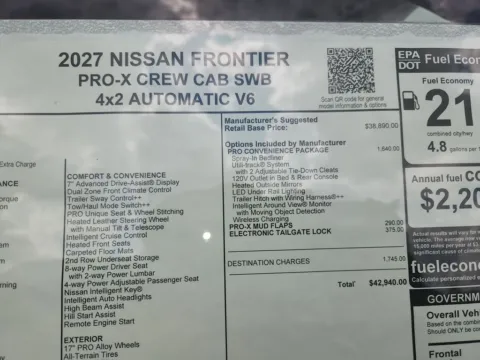 Photos of 2027 Nissan Frontier PRO-X for sale in Tomball, TX at Fred Haas Nissan