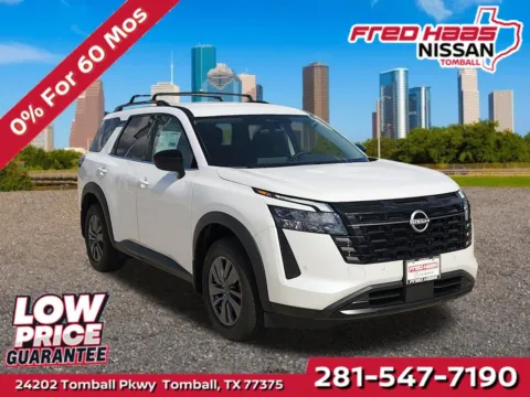 White 2026 Nissan Pathfinder SV for sale in Tomball, TX