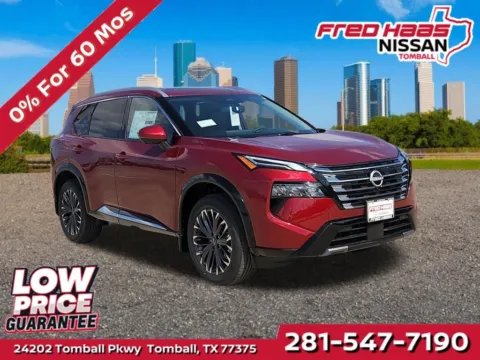 Red 2026 Nissan Rogue Platinum AWD for sale in Tomball, TX
