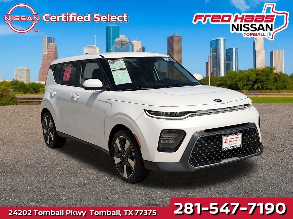 White 2020 Kia Soul EX for sale in Tomball, TX
