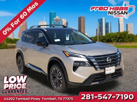 Silver 2026 Nissan Rogue Platinum AWD for sale in Tomball, TX