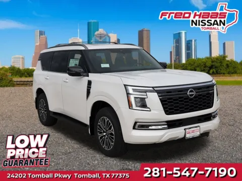 White 2026 Nissan Armada Platinum 4WD for sale in Tomball, TX