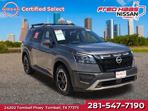Gray 2024 Nissan Pathfinder Rock Creek for sale in Tomball, TX