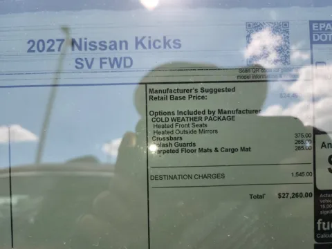 Photos of 2027 Nissan Kicks SV for sale in Tomball, TX at Fred Haas Nissan