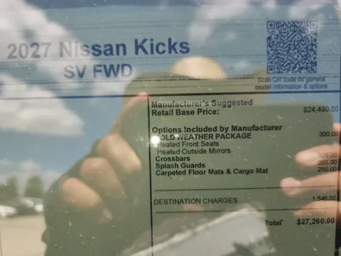 Photos of 2027 Nissan Kicks SV for sale in Tomball, TX at Fred Haas Nissan
