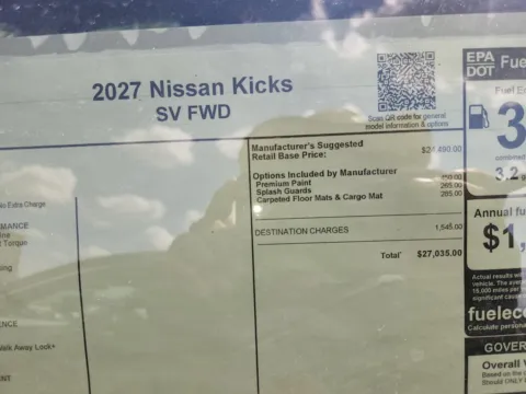 Photos of 2027 Nissan Kicks SV for sale in Tomball, TX at Fred Haas Nissan
