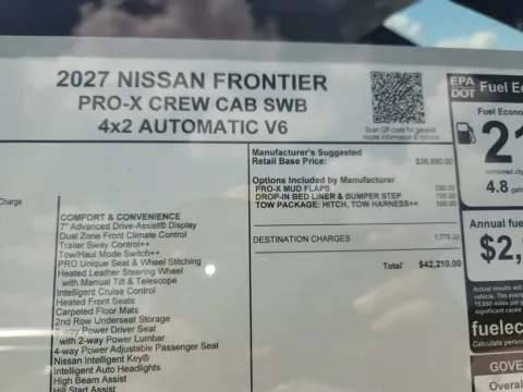 Photos of 2027 Nissan Frontier PRO-X for sale in Tomball, TX at Fred Haas Nissan