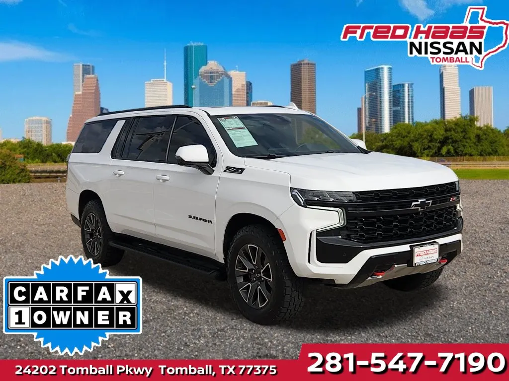 2023 Chevrolet Suburban Z71 Luxury Pkg, Sunroof, 2nd Row Captain's for sale in Tomball, TX