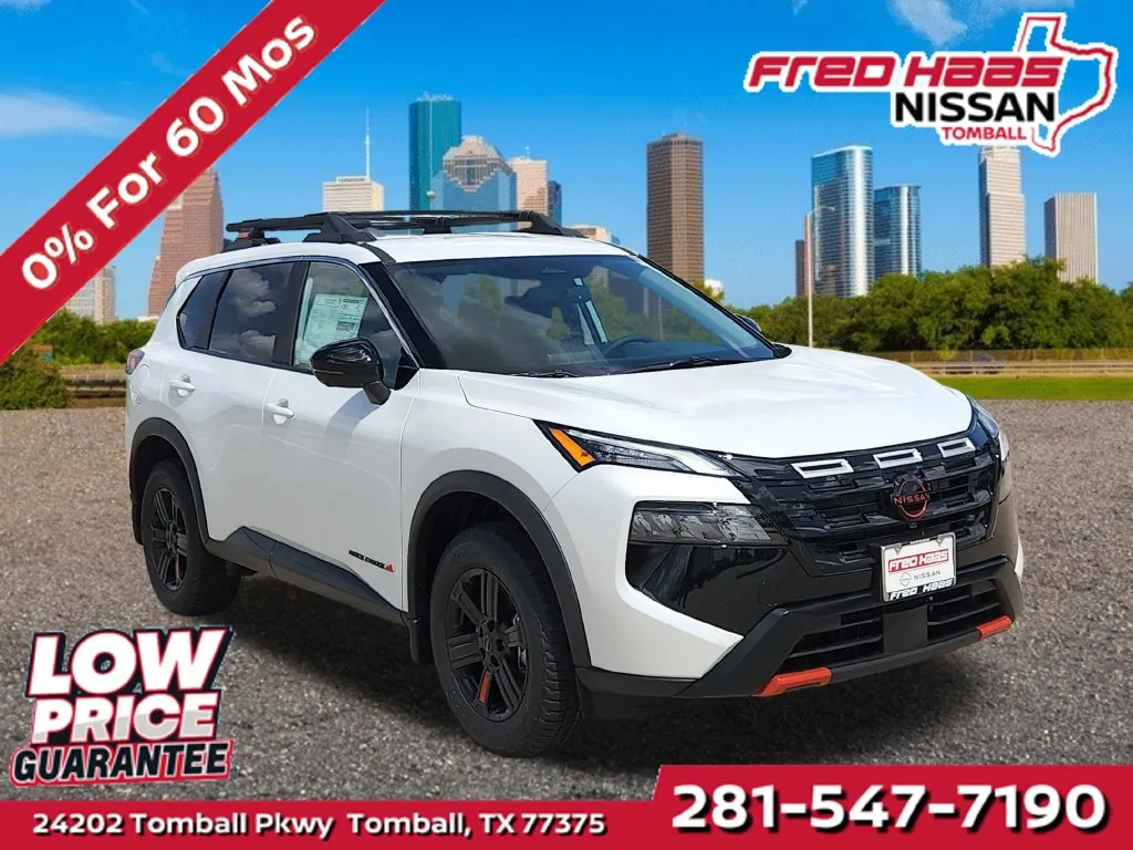 White 2026 Nissan Rogue Rock Creek AWD for sale in Tomball, TX