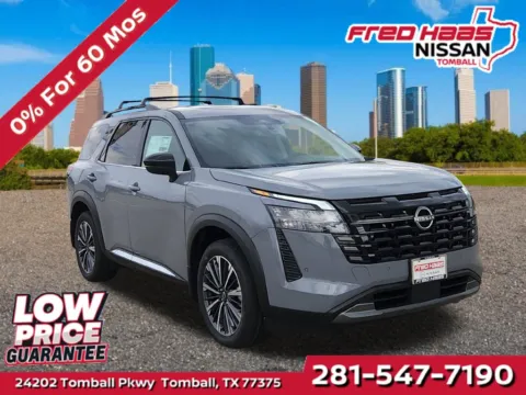 Gray 2026 Nissan Pathfinder Platinum for sale in Tomball, TX