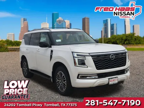 White 2026 Nissan Armada Platinum 4WD for sale in Tomball, TX
