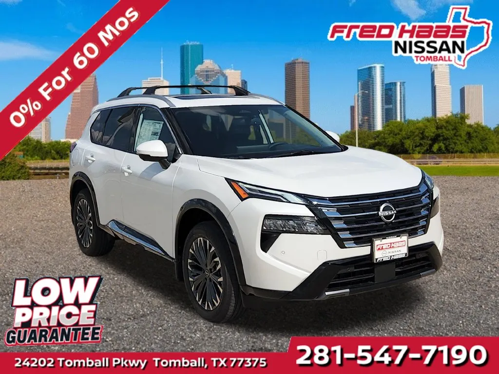 White 2026 Nissan Rogue Platinum AWD for sale in Tomball, TX