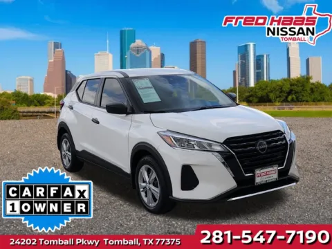 White 2024 Nissan Kicks S for sale in Tomball, TX