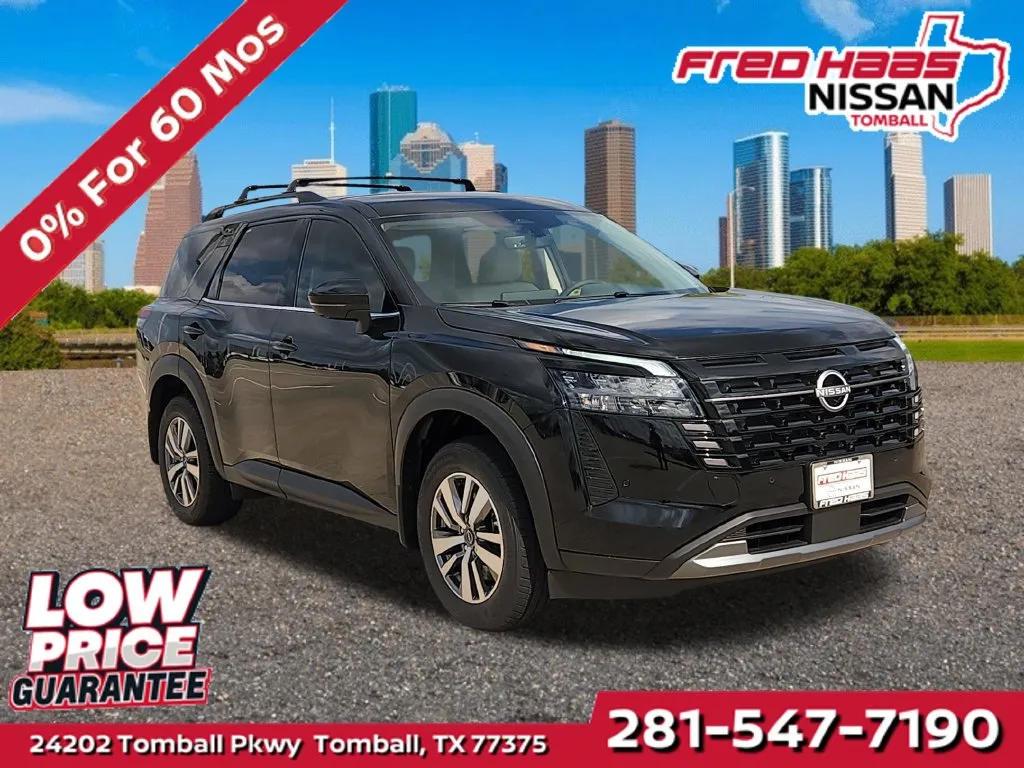 Black 2026 Nissan Pathfinder SL for sale in Tomball, TX