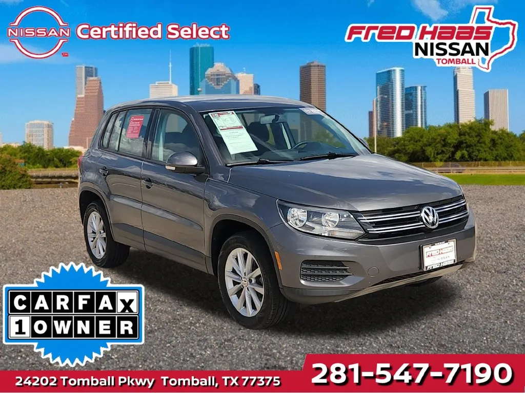 Gray 2017 Volkswagen Tiguan 2.0T S for sale in Tomball, TX