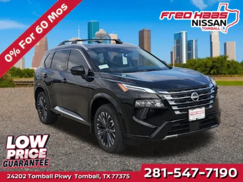 Black 2026 Nissan Rogue Platinum AWD for sale in Tomball, TX