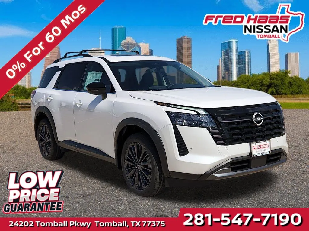 White 2026 Nissan Pathfinder SL for sale in Tomball, TX