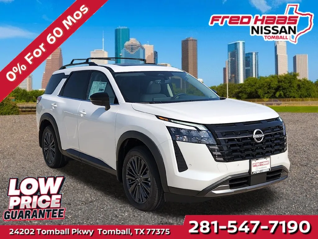 White 2026 Nissan Pathfinder SL for sale in Tomball, TX