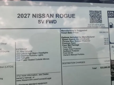Photos of 2027 Nissan Rogue SV for sale in Tomball, TX at Fred Haas Nissan