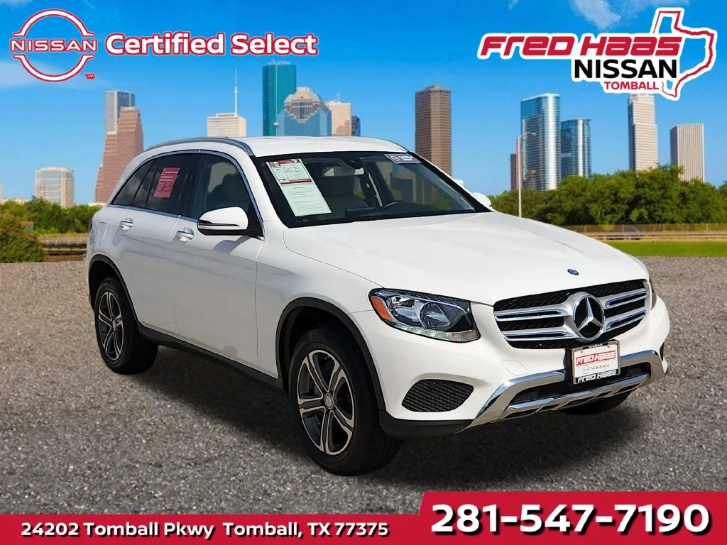 White 2017 Mercedes-Benz GLC 300 Premium Pkg 2 for sale in Tomball, TX