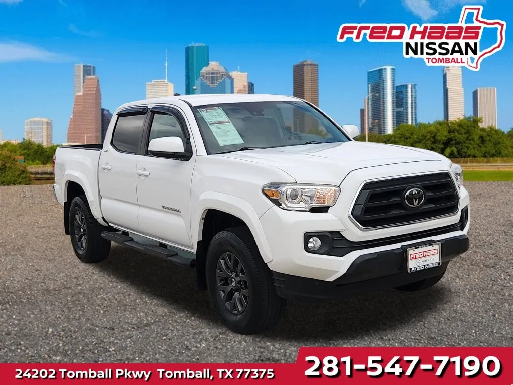 White 2020 Toyota Tacoma SR5 V6 for sale in Tomball, TX