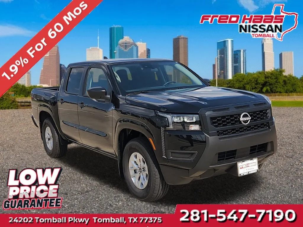 Black 2026 Nissan Frontier S for sale in Tomball, TX