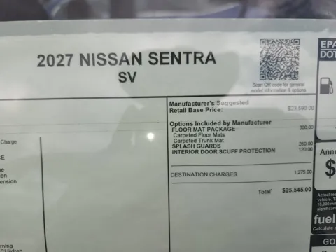 Photos of 2027 Nissan Sentra SV for sale in Tomball, TX at Fred Haas Nissan