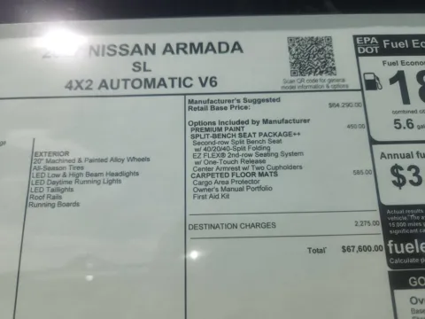 Photos of 2027 Nissan Armada SL for sale in Tomball, TX at Fred Haas Nissan