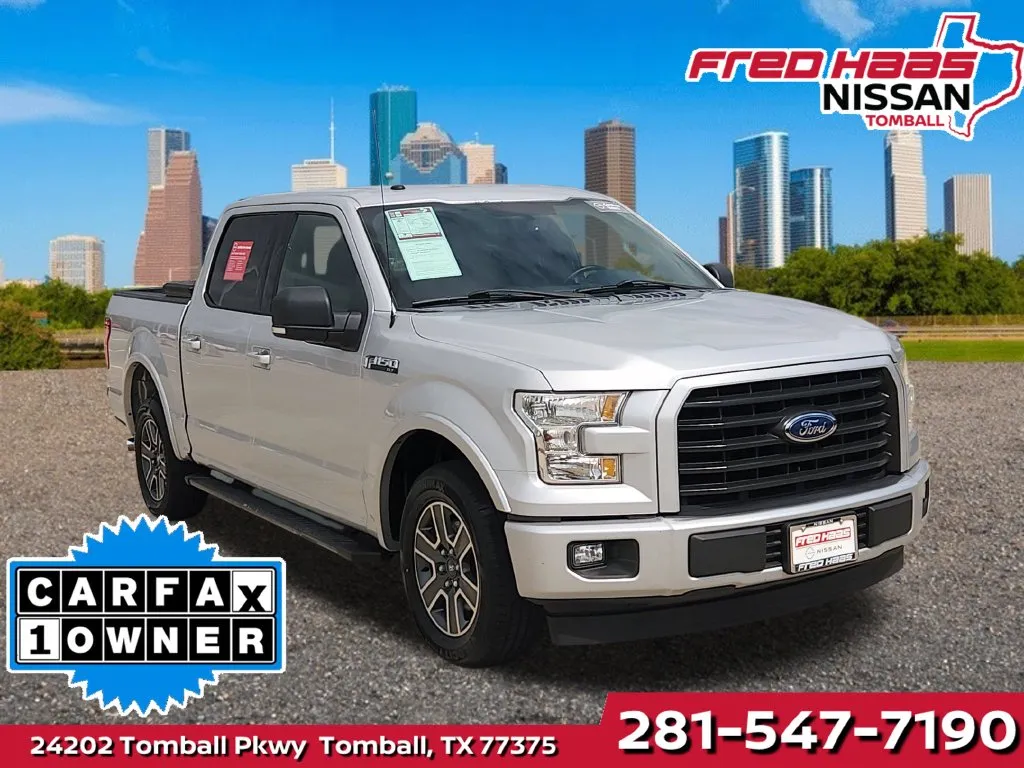 Silver 2017 Ford F-150 XLT for sale in Tomball, TX