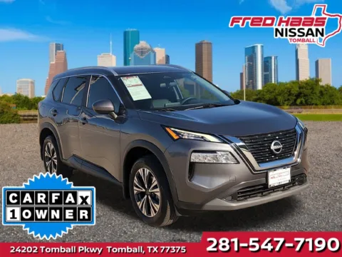 Gray 2023 Nissan Rogue SV Premium Package for sale in Tomball, TX