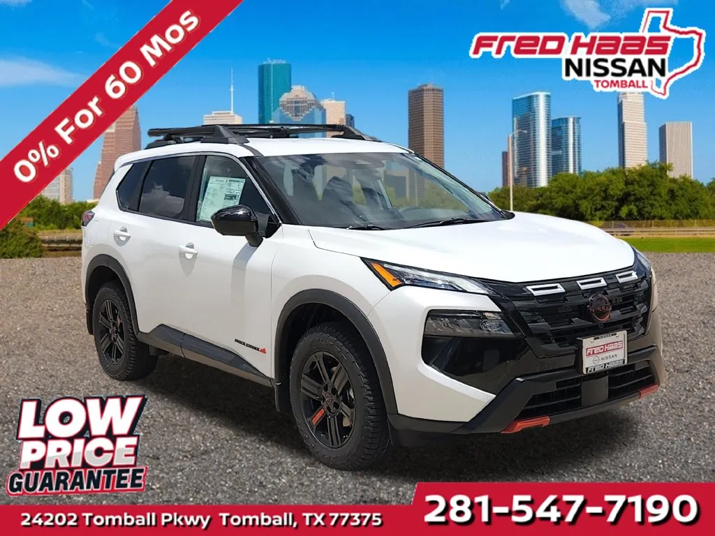 White 2026 Nissan Rogue Rock Creek AWD for sale in Tomball, TX