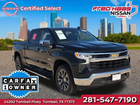 Black 2022 Chevrolet Silverado 1500 LT Texas Edition for sale in Tomball, TX