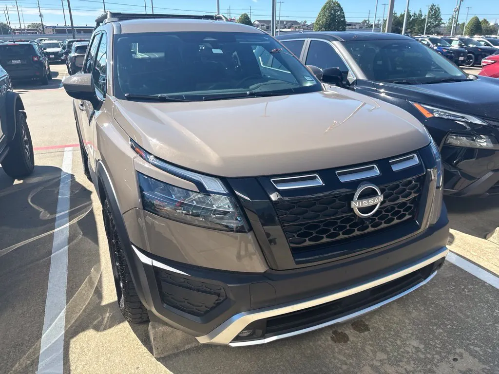Beige 2024 Nissan Pathfinder Rock Creek for sale in Tomball, TX