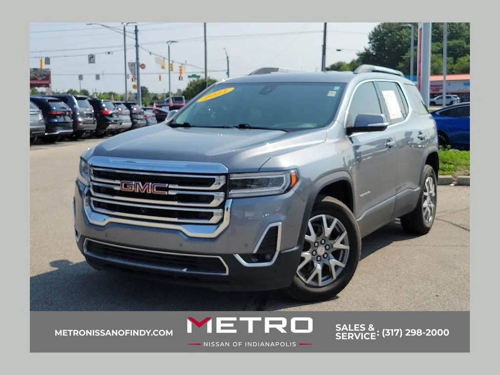 Silver 2021 GMC Acadia SLT for sale in Indianapolis, IN