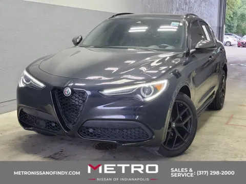 Black 2020 Alfa Romeo Stelvio Ti Sport for sale in Indianapolis, IN