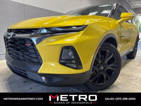 Yellow 2022 Chevrolet Blazer RS for sale in Indianapolis, IN