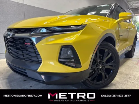 Yellow 2022 Chevrolet Blazer RS for sale in Indianapolis, IN