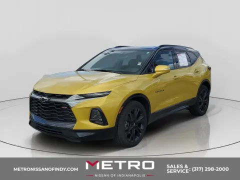 Yellow 2022 Chevrolet Blazer RS for sale in Indianapolis, IN