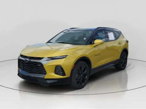 Yellow 2022 Chevrolet Blazer RS for sale in Indianapolis, IN