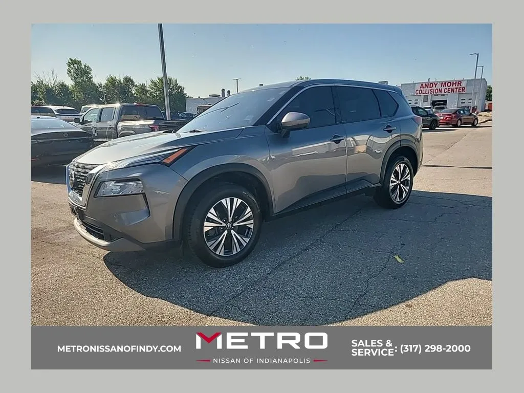 Gray 2021 Nissan Rogue SV for sale in Indianapolis, IN