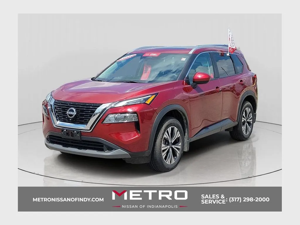 Red 2023 Nissan Rogue SV for sale in Indianapolis, IN