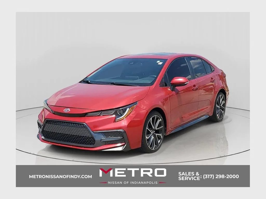 Red 2021 Toyota Corolla XSE for sale in Indianapolis, IN