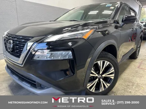 Black 2021 Nissan Rogue SV for sale in Indianapolis, IN
