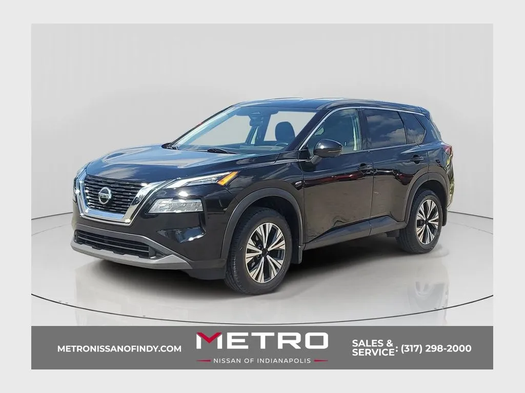 Black 2021 Nissan Rogue SV for sale in Indianapolis, IN