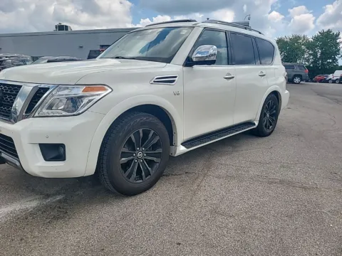 White 2019 Nissan Armada Platinum for sale in Indianapolis, IN