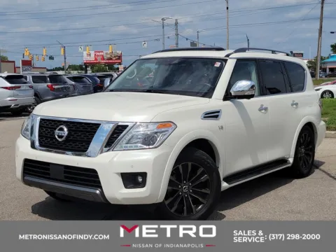 White 2019 Nissan Armada Platinum for sale in Indianapolis, IN