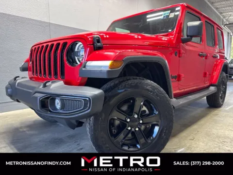 Red 2022 Jeep Wrangler Unlimited Sahara Altitude for sale in Indianapolis, IN