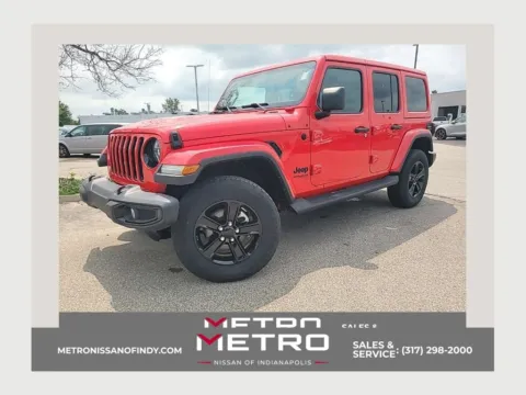 Red 2022 Jeep Wrangler Unlimited Sahara Altitude for sale in Indianapolis, IN