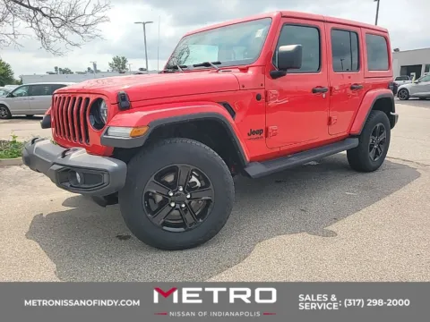 Red 2022 Jeep Wrangler Unlimited Sahara Altitude for sale in Indianapolis, IN